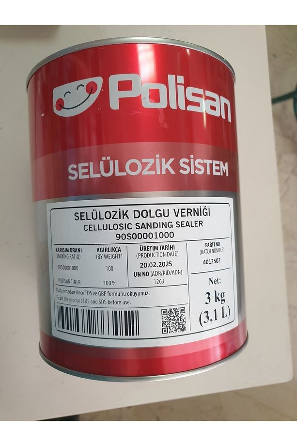 Selülozik Dolgu Verniği 3 kg