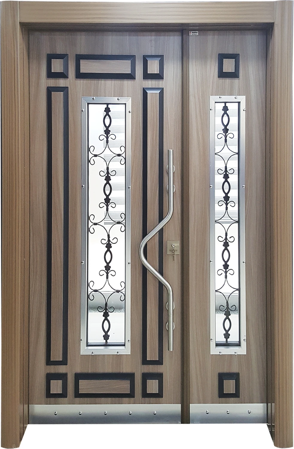 Çelik Kapı, Eskitme Kasalı Kabartmalı Model Apartman Giriş Kapısı, Dış Mekan Kapısı