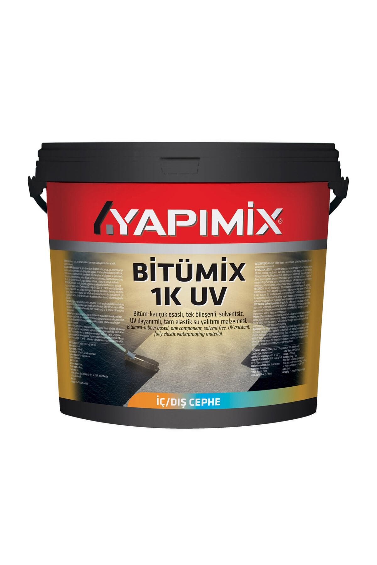 Bitümix 1k Uv - Bitüm Kauçuk Zift Su Yalıtım Malzemesi