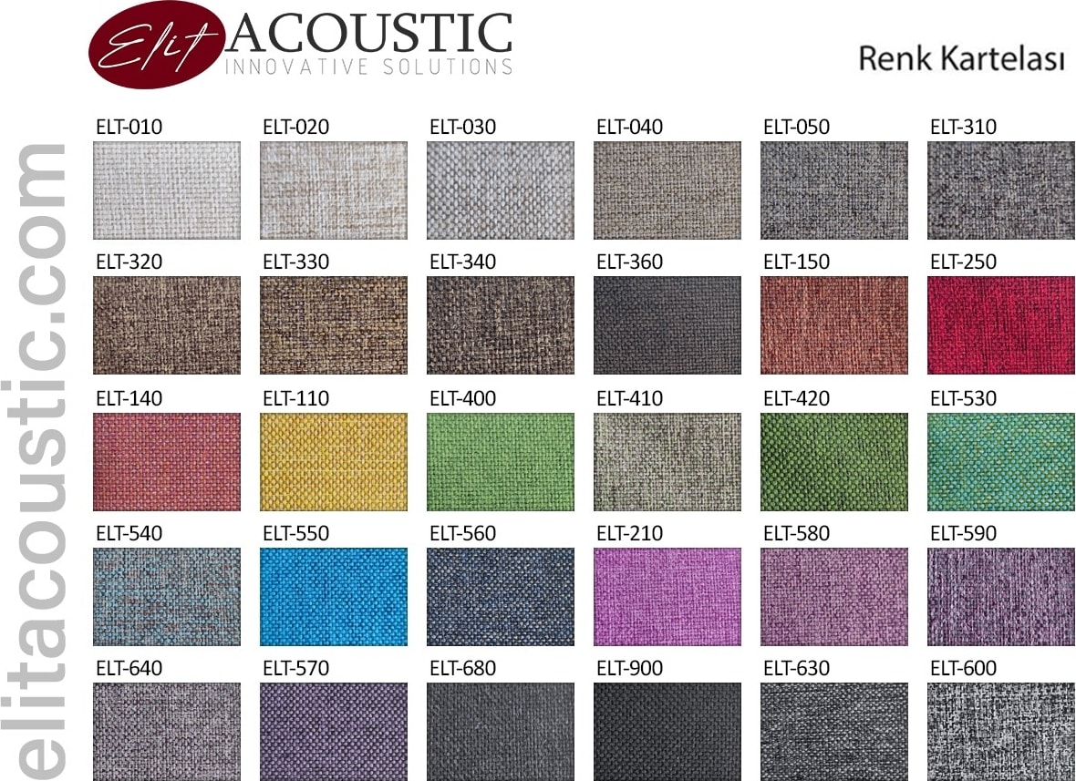 180 cm Boy 12 Adet Elit Creative Series Acoustic Fabric Panel