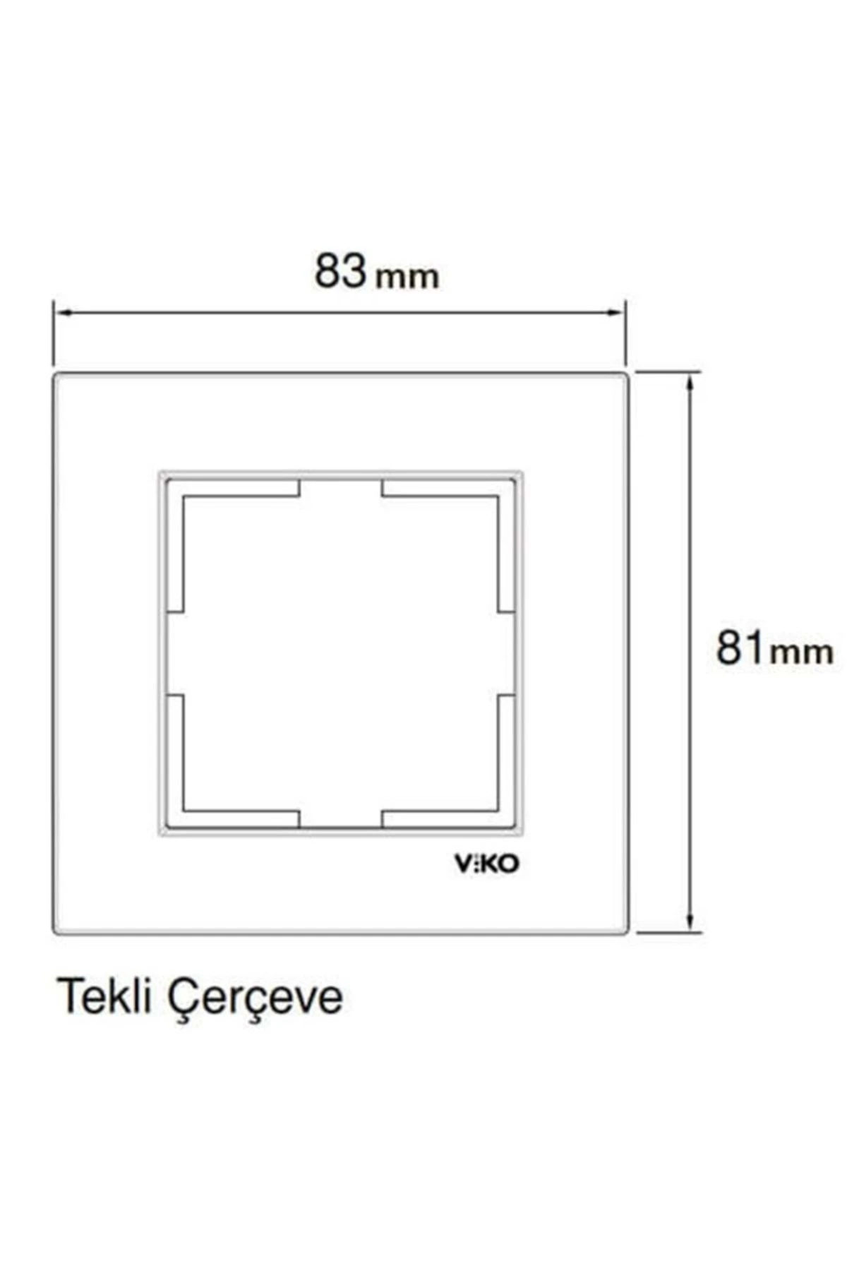 Viko Karre Tekli Çerçeve Beyaz 1 Adet Priz Çerçevesi