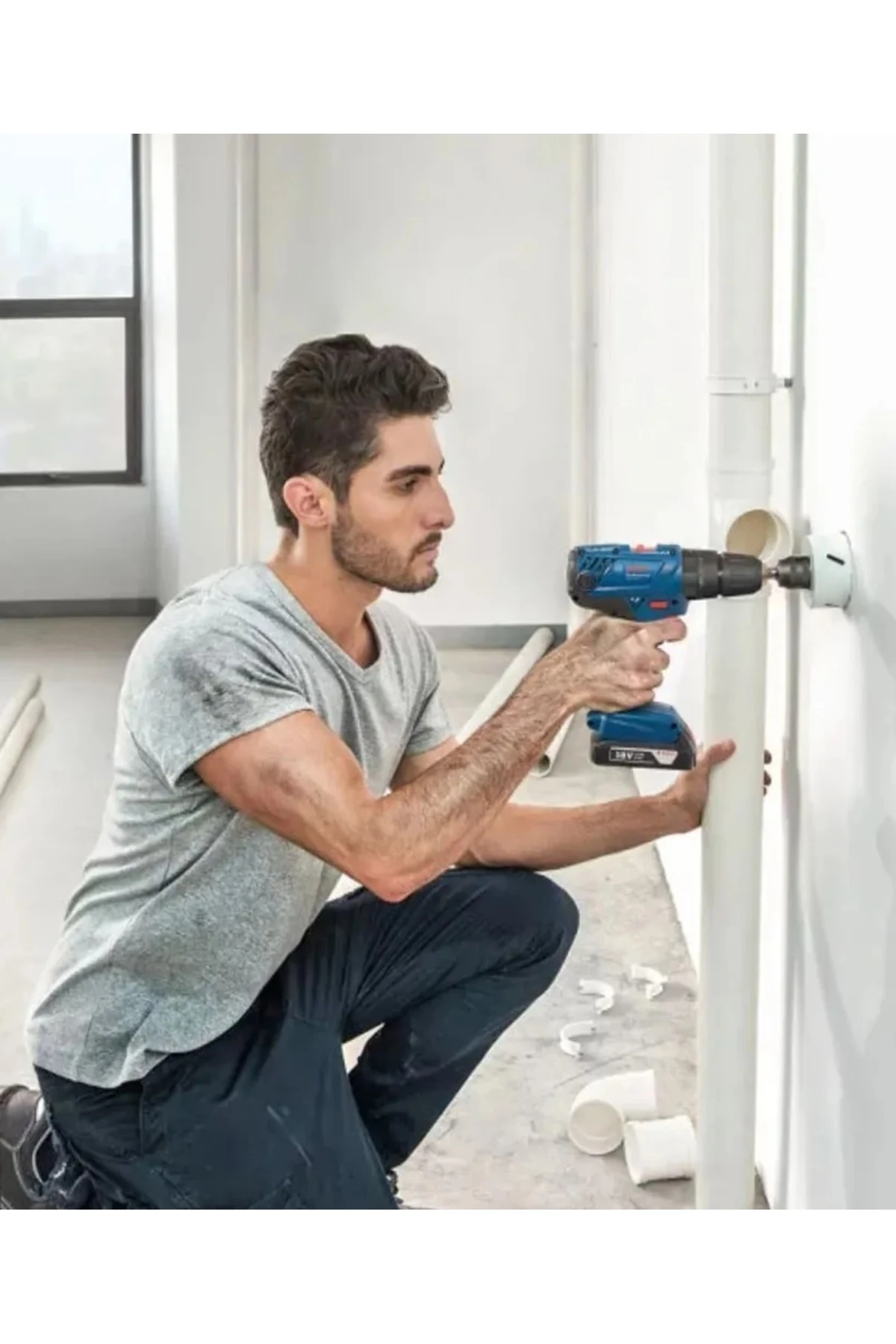 Darbeli Matkap Şarjlı Matkap (Tek Akülü) Akülü Vidalama +  103 Parça Delme + Vidalama Ucu