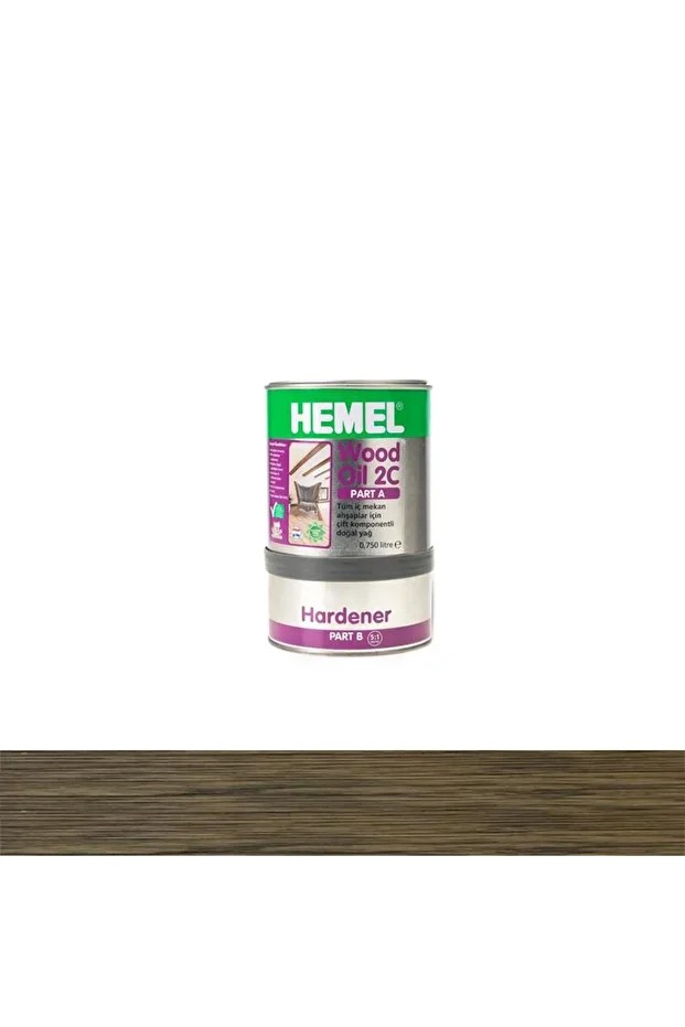 15059 Wood Oil 2C Ahşap İçin Doğal Yağ 900ml Castle Brown