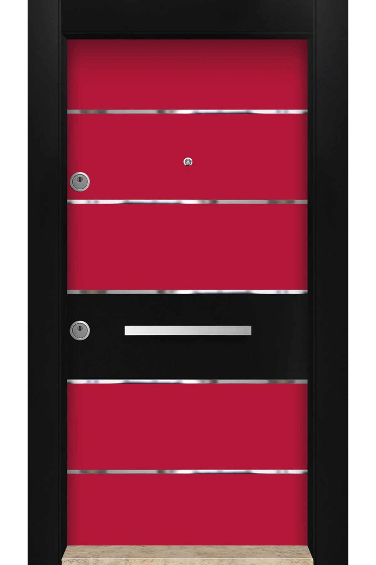 Dış Iklim Kapısı, Yağmura Güneşe Dayanıklı Çelik Kapı, Mn-6034 Sağ