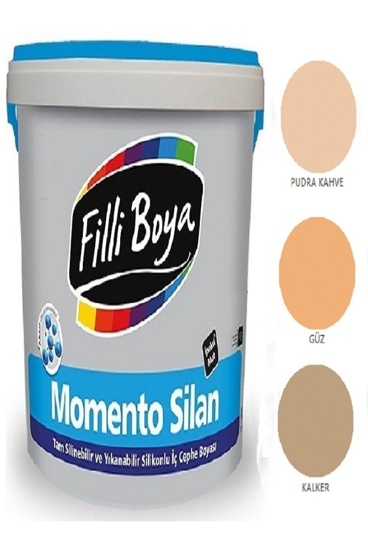 Filli Momento Silan Tam Silinebilir Yıkanabilir Silikonlu Ipek Mat Boya 2,5lt kalker