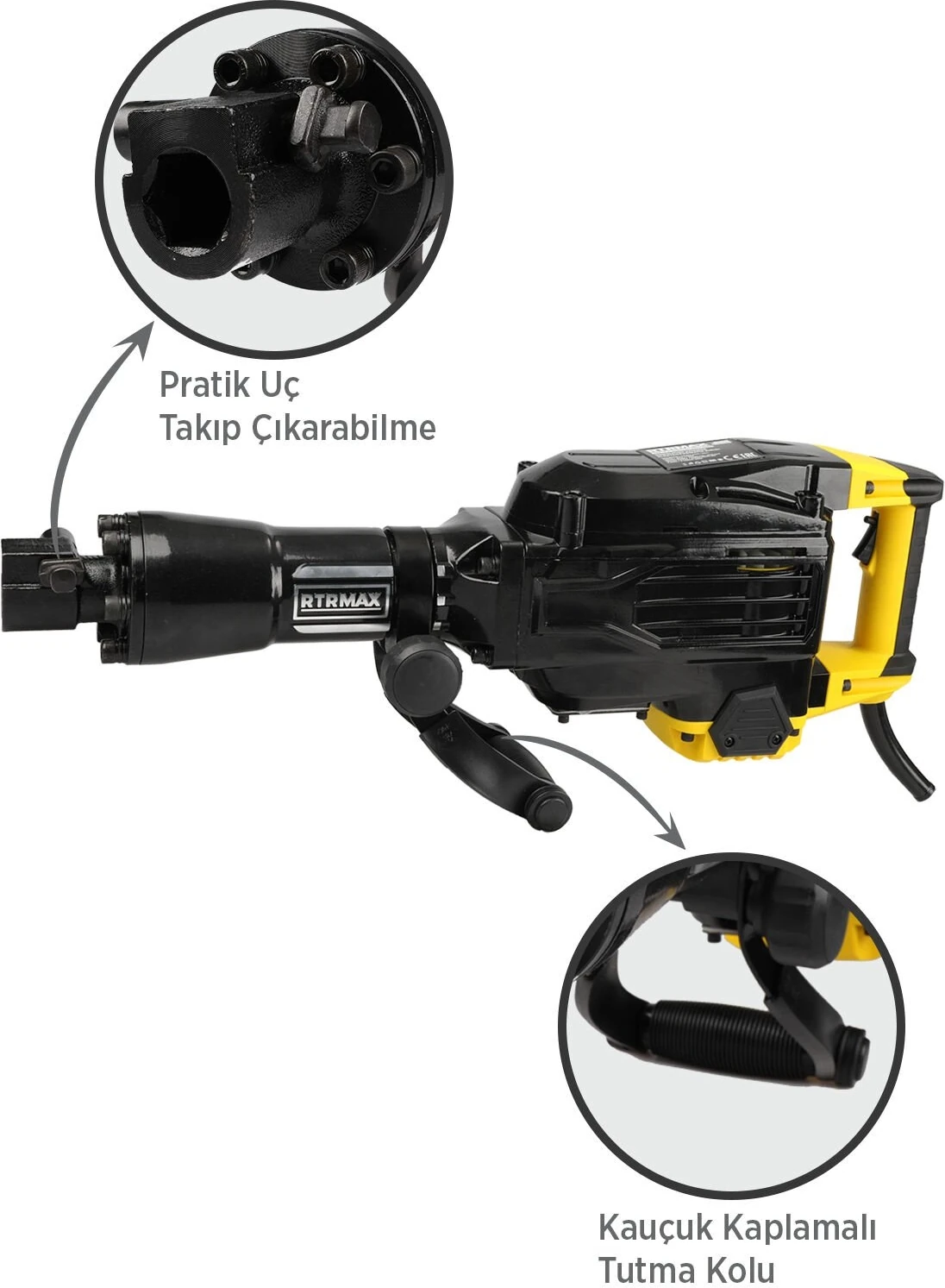 RTM2760 Elektropnömatik Sds Hex Kırıcı 1700 W 60 Jul