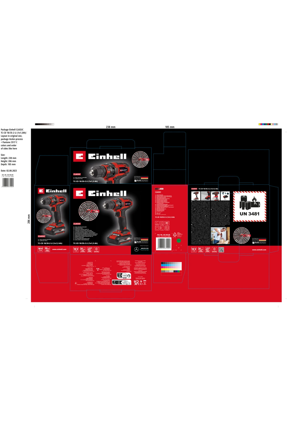 Tc-cd 18/35-2 Li (1X1,5 AH), Akülü Vidalama - 4514255