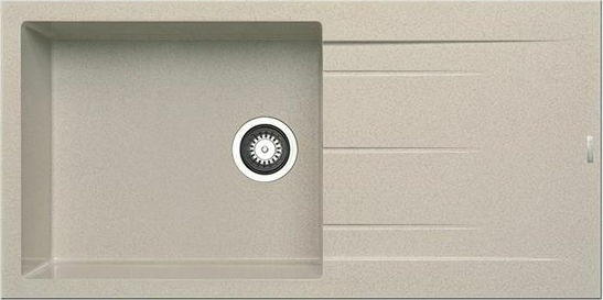 Pyragranite Alazia Plus Eviye 100X50CM 1b 1d Ivory