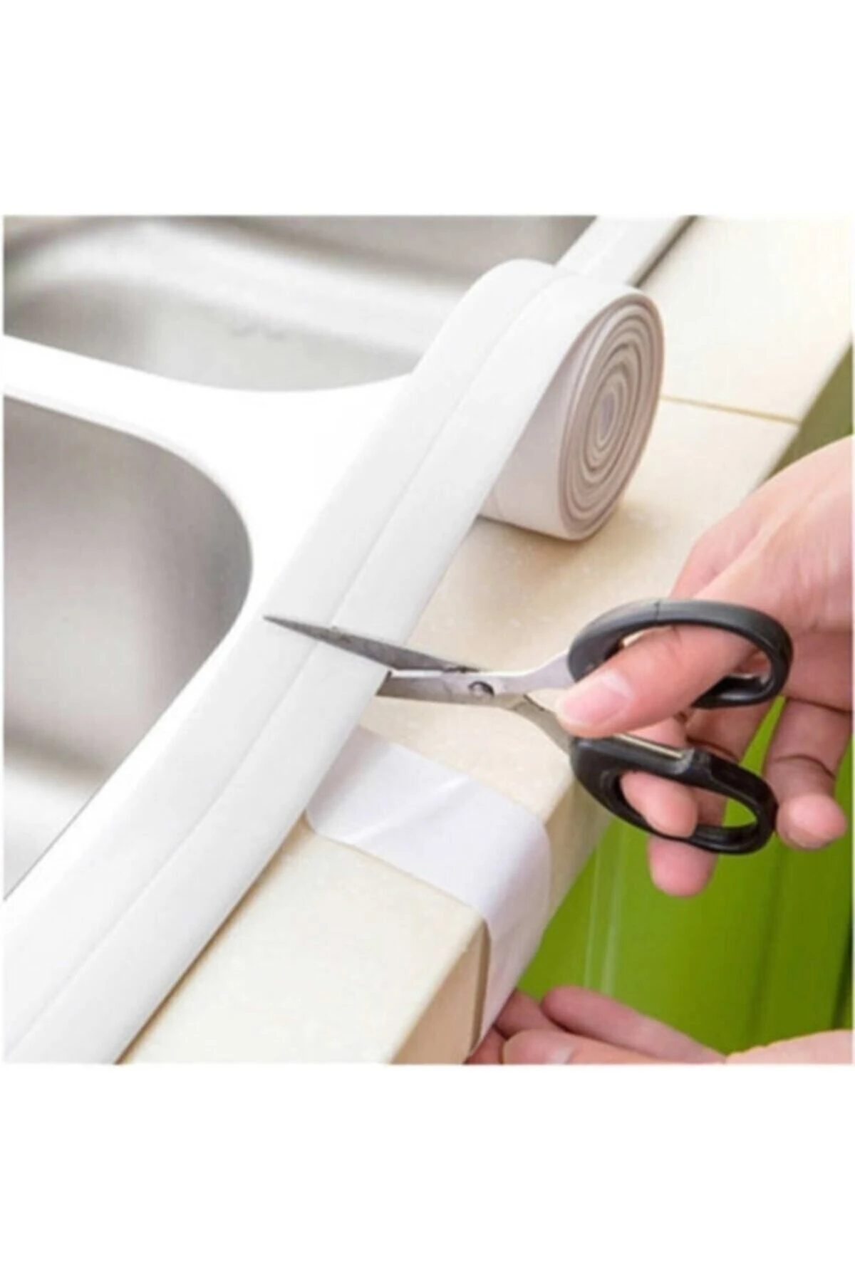 Su Sızdırmaz Bant Mutfak Banyo Lavabo Küvet Kenar Bandı Su Nem Geçirmez Bant 3.2 Metre
