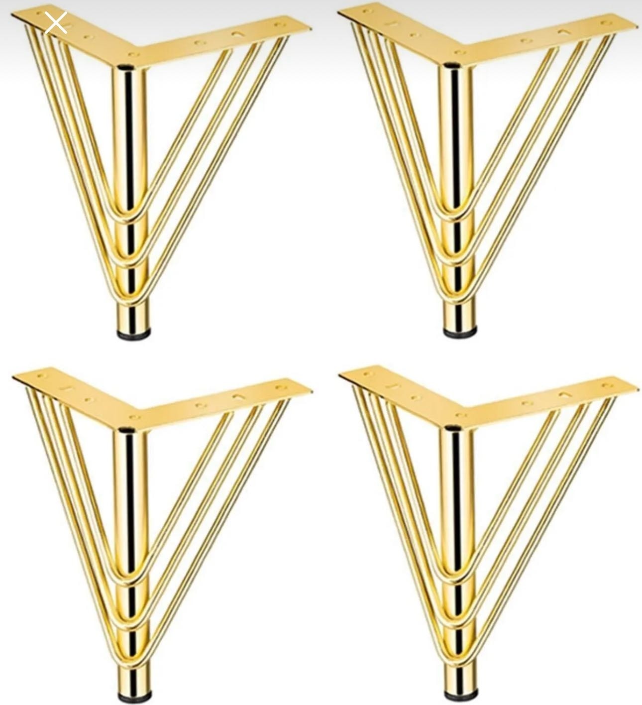 Metal Gold Demir Ayak 15 cm (4 Adet)