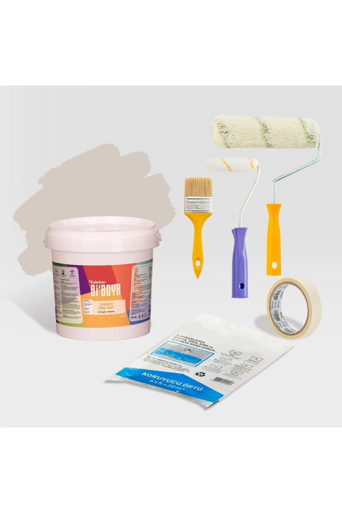 Tek Duvar Boyama Seti Kaşmir