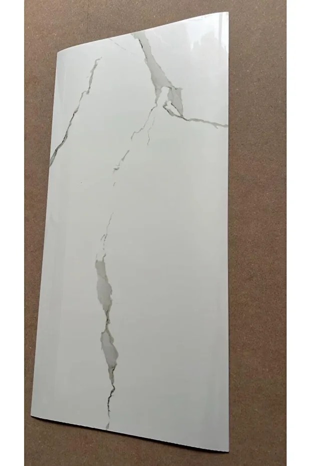 BS1763 Shiny 10m2 55 Adet 30x60cm Yapışkanlı  Mermer Desenli Karavan Banyo Wc Duvar Kaplama Paneli