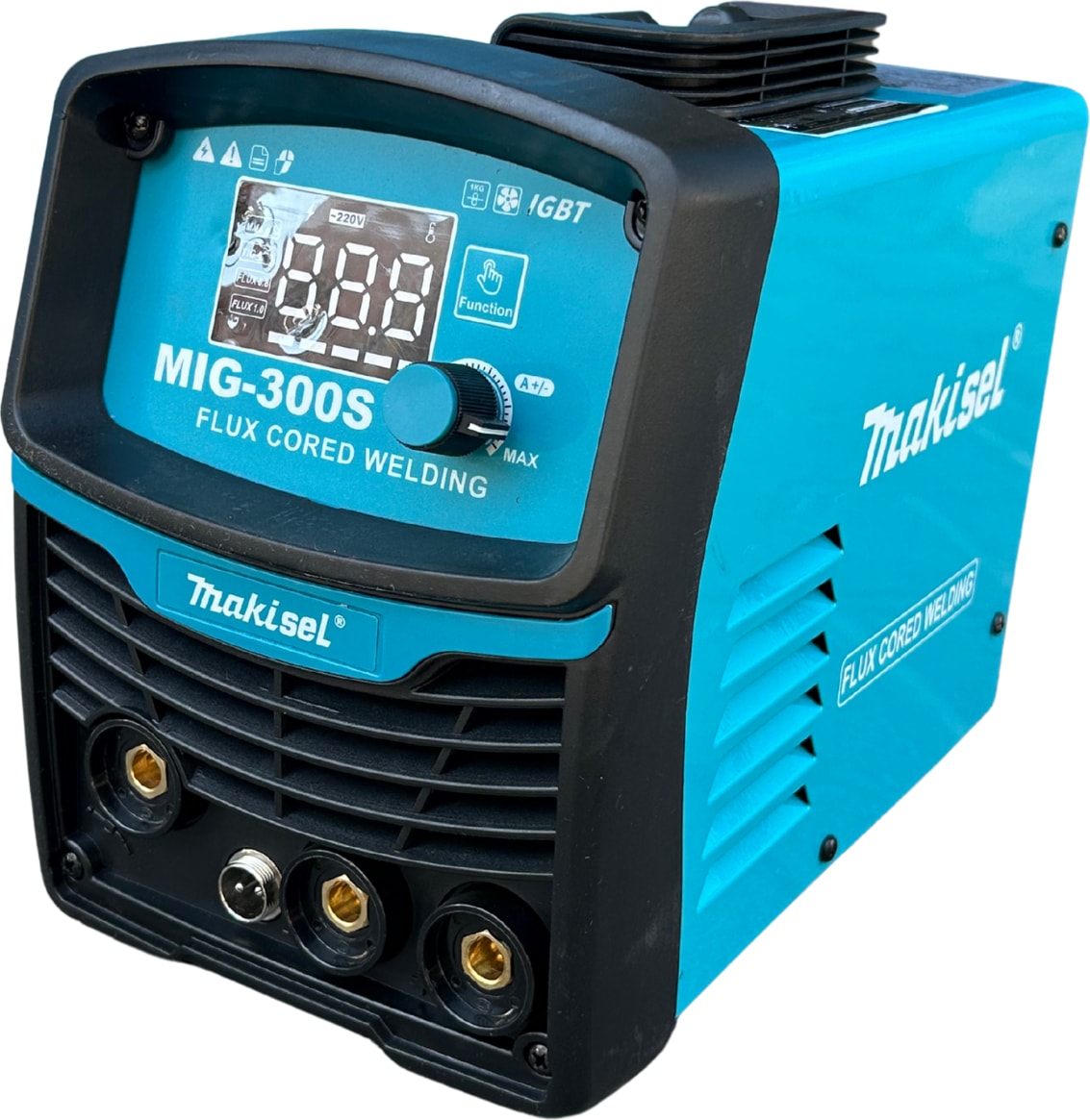 Gazsız Gazaltı Inverter Kaynak Makinesi MIG-300S Üç Fonksiyonlu Dokunmatik Ekran