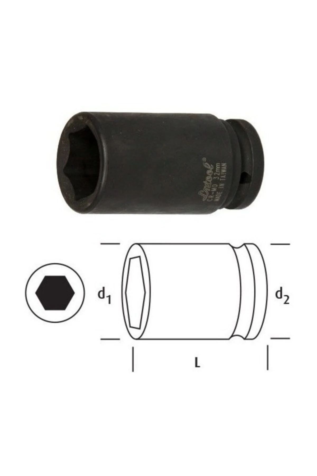 3/4 Derin Lokma 27 mm