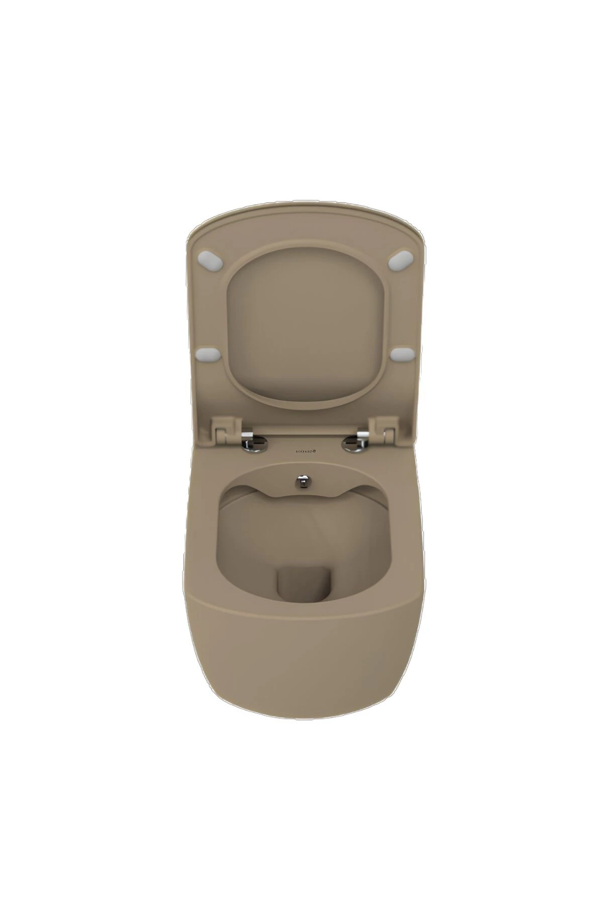 Elegant Mat Cappucino Kanalsız Asma Klozet EG321, Elegant Duroplast Yavaş Kapak