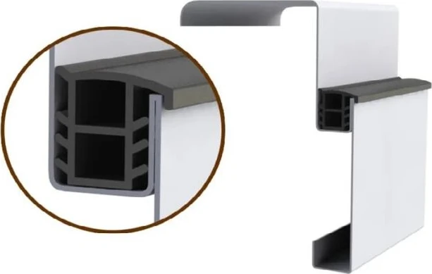 Çelik Kapı Kasa Fitili Contası Çk-01 Siyah 6 mt