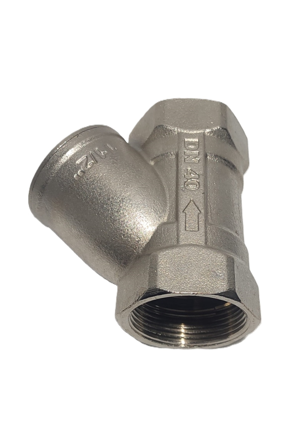 11/2" Sarı / Krom Pislik Tutucu Su Filtresi Dn40 - Threaded Strainer