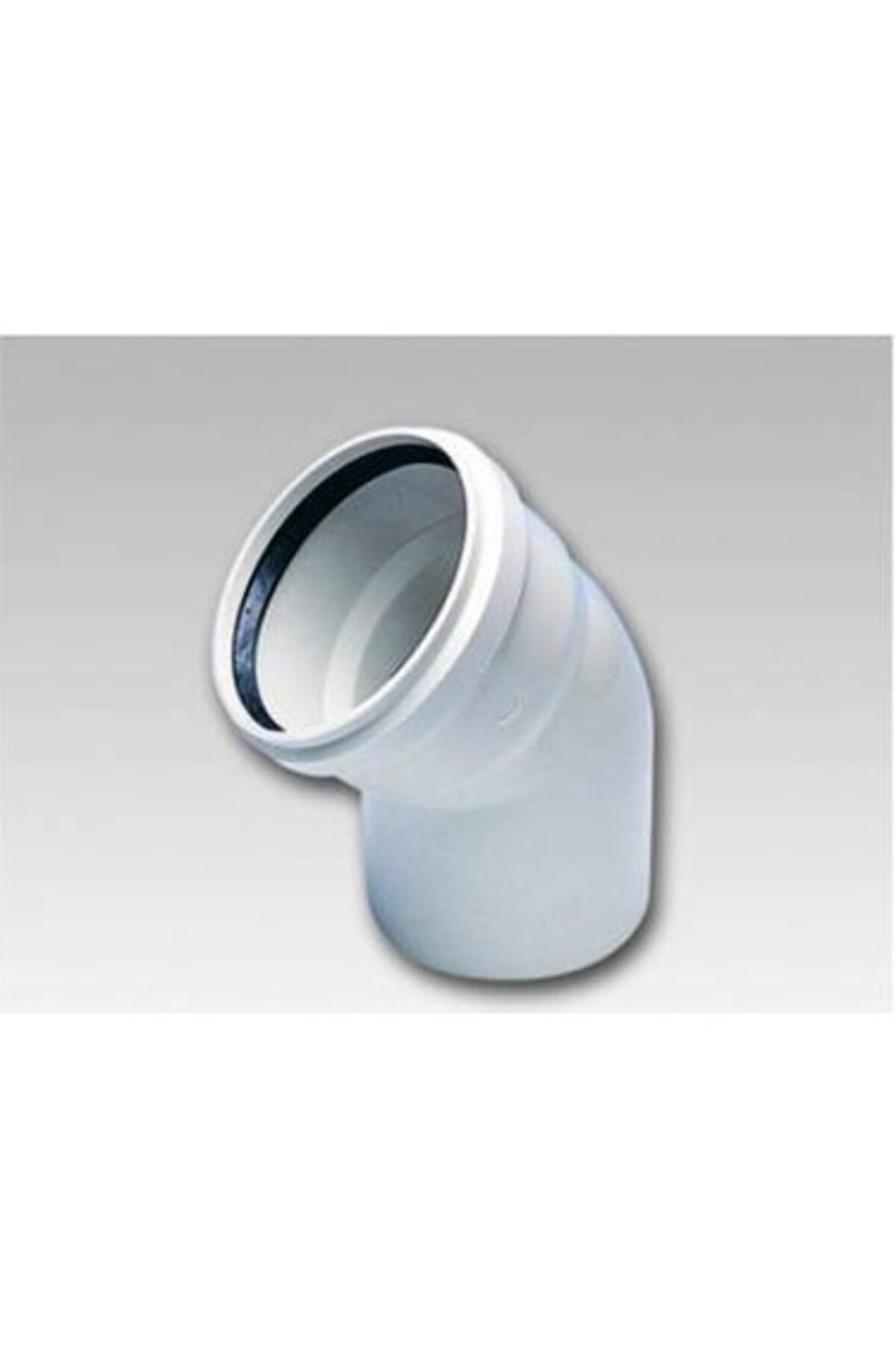 pvc atık su borusu 3,2 mm 70 lik 45 derece dirsek