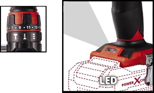EİNHELL Te-Cd 18/48 Li-I-Solo Darbeli Matkap + 18V 2,5 Ah Akü ve Şarj Cihazı Hediyeli