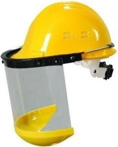 Ge 1270-2 Vidalı Baret Şeffaf Çene Korumalı Siperlik