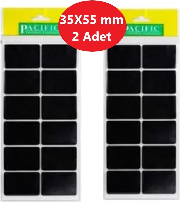 Zemin Koruyucu 35X55 mm Siyah Keçe, Ses ve Çizik Önleyici Siyah Mobilya Keçesi 2 Adet