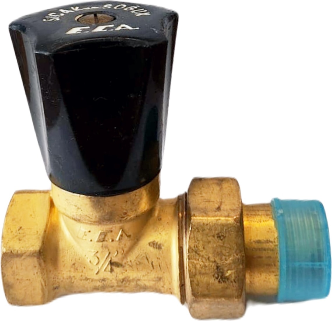 3/4 Radyatör Düz Vana Valf Kalorifer Petek Için Uygundur