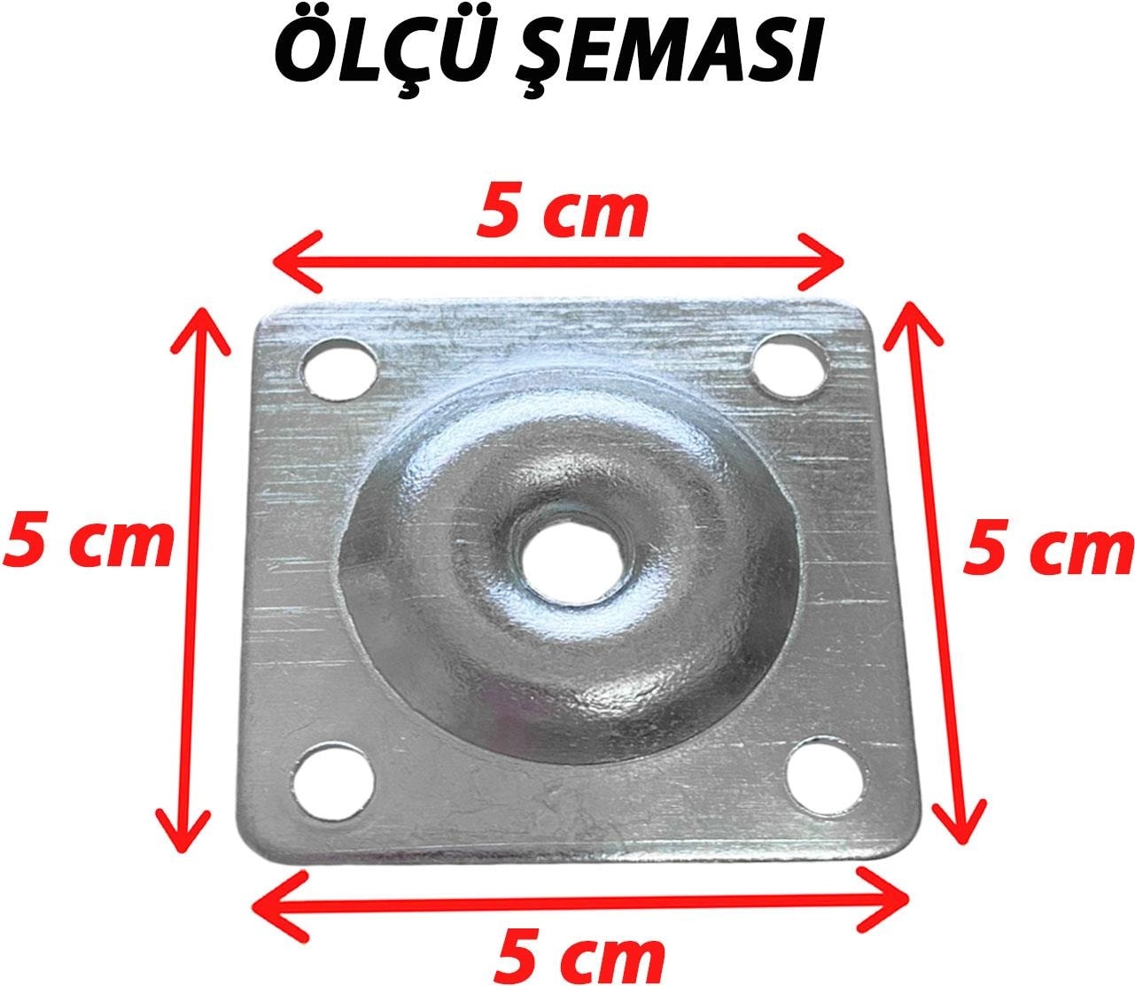 Ahşap Ayak 12 cm 8'li Set M8 Civatalı Bağlantı Aparatlı Dolap Mobilya Koltuk Kanepe Destek Ayağı Ayakları