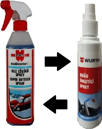 Buz Çözücü 500 Ml + Buğu Önleyici 170 Ml