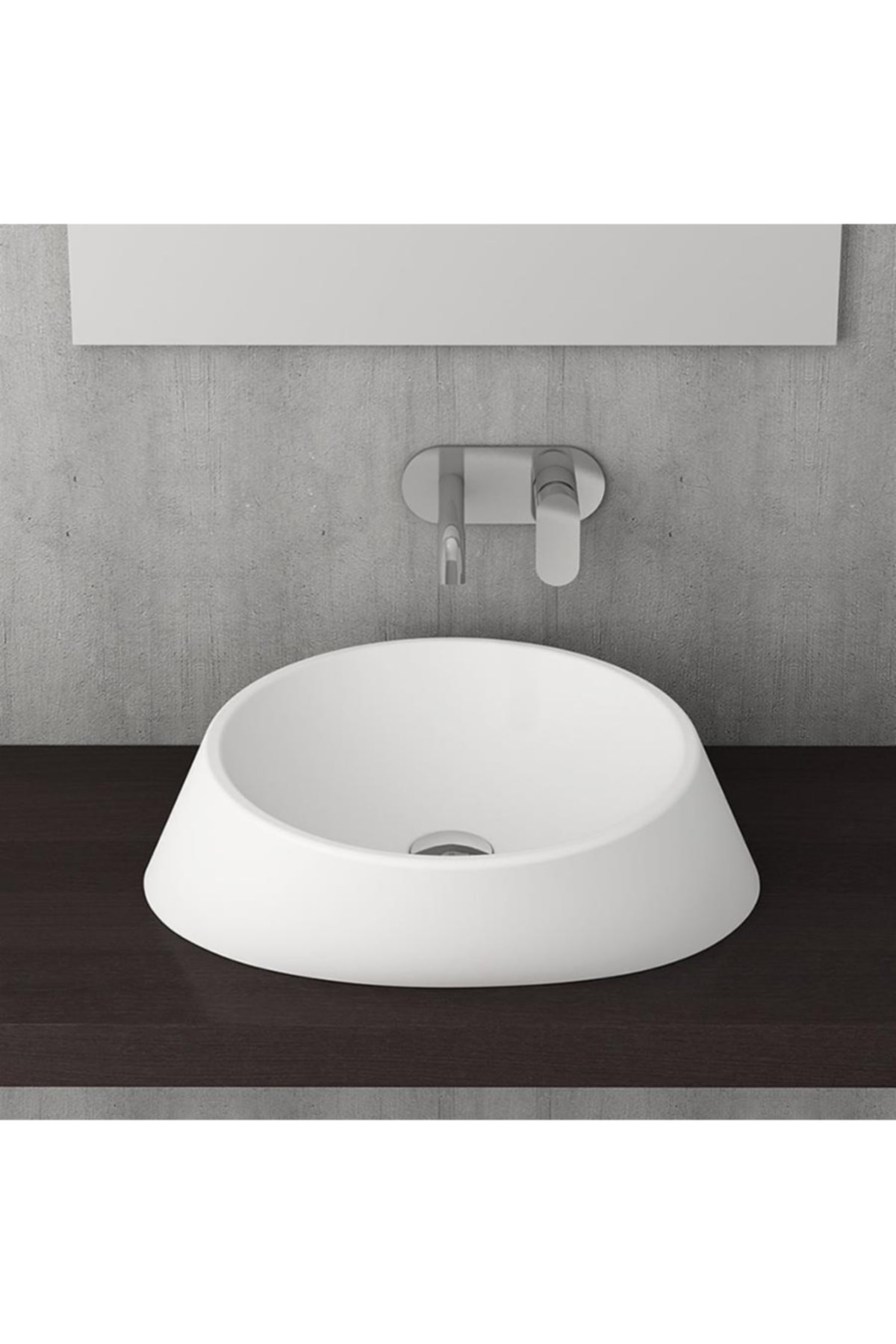 Venezia 56 Cm Çanak Lavabo Mat Beyaz