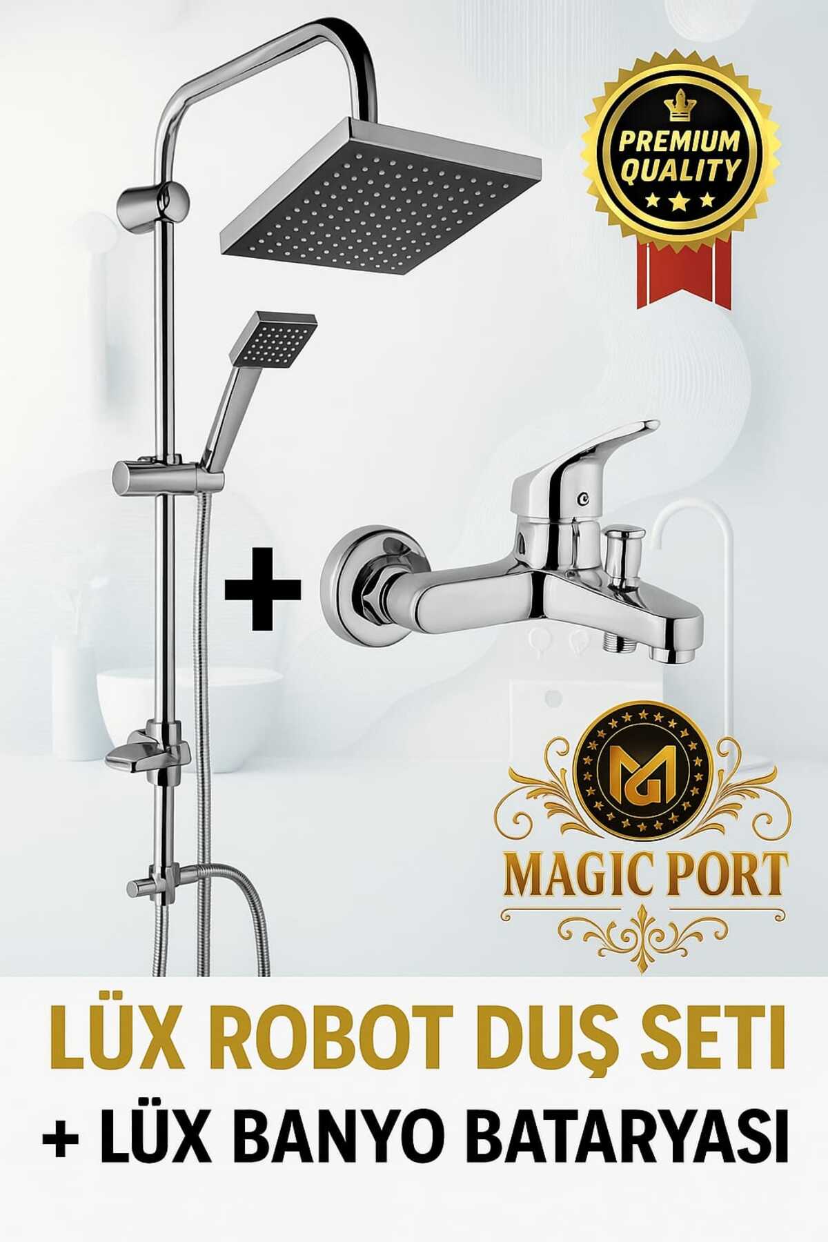 ROBOT YAĞMURLAMA TEPE DUŞ BAŞLIĞI SETİ + AÇ KAPA BANYO BATARYASI