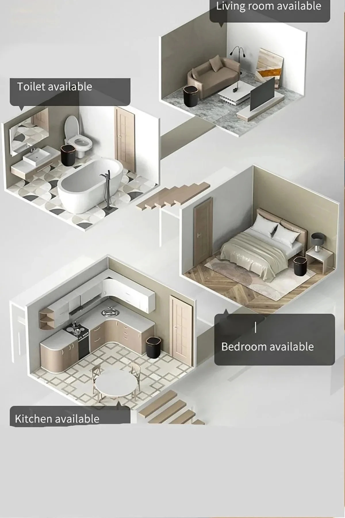 Teknolojik Çöp Kutusu Otomatik Aç Kapat Sensörlü Mutfak Banyo Ev Ofis Indüksiyon Çöp