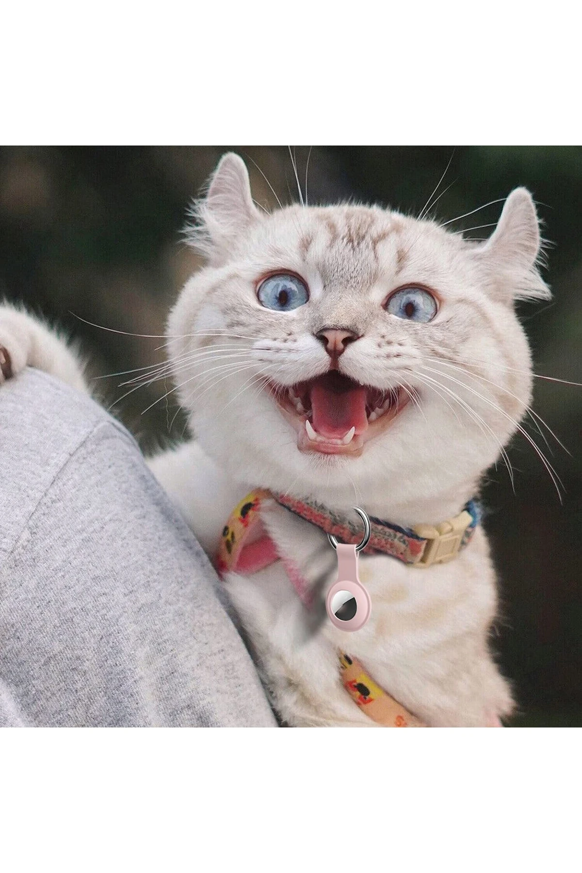 Airtag Için Anahtarlıklı Koruyucu A010 Silikon Kılıf Siyah