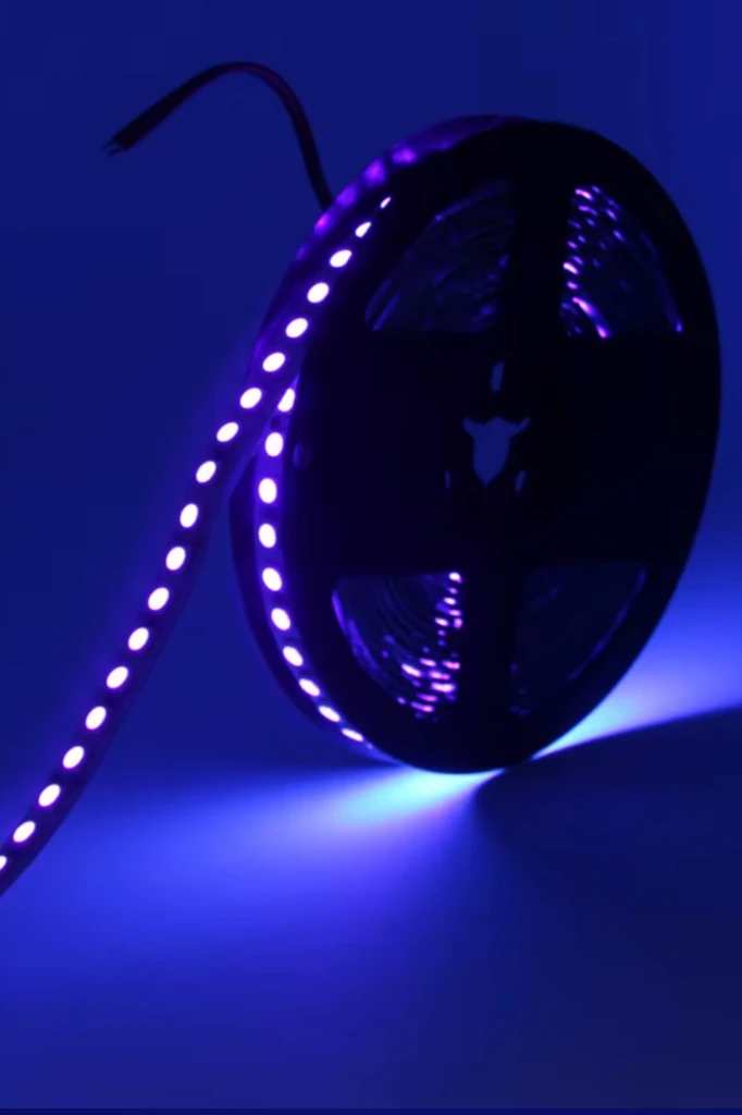 Ultraviyole 2835 Şerit LED 12V Uv Şerit LED Black Light 120 Ledli ( 1 ...