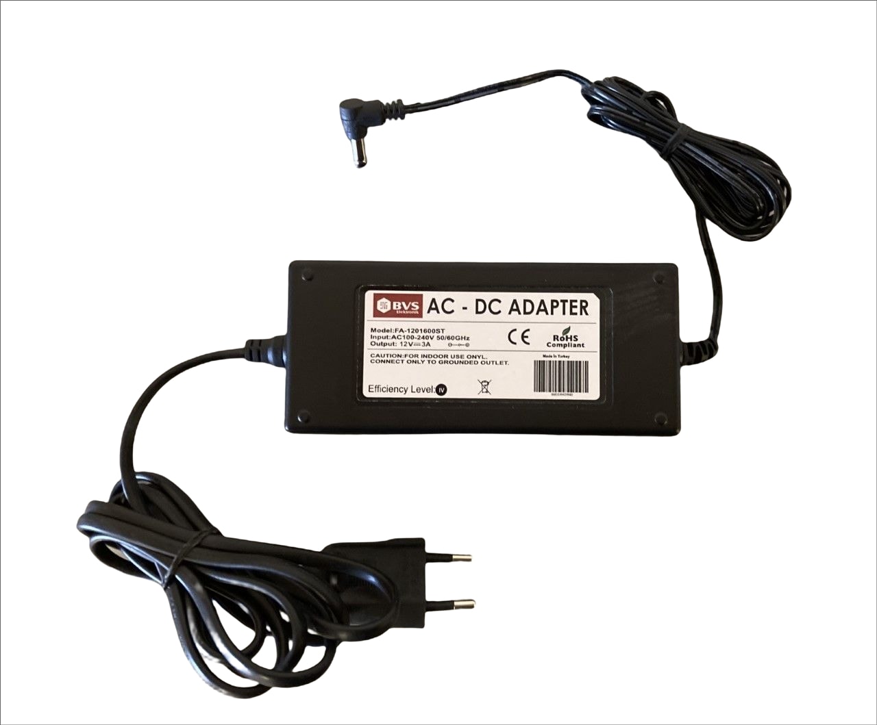 12 Volt T 3 Amper Dvr Kayıt Cihazı Adaptörü - 12V 3A Adaptör Kamera Adaptörü Standart Jack Uç