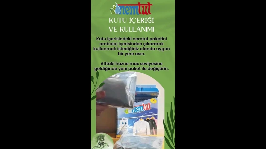 Nem Alıcı Rutubet Emici Koku Giderici Korozyon Önleyici ( 2 Kutu Içerisinde 4 Paket )