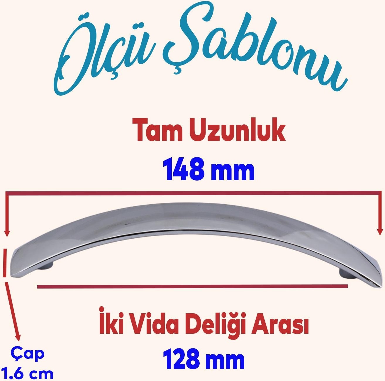 Kemer 10 Adet 128 mm Mobilya Mutfak Dolabı Çekmece Dolap Kapak Kulpu Düz Metal Kulp Kulbu Kulpu Krom