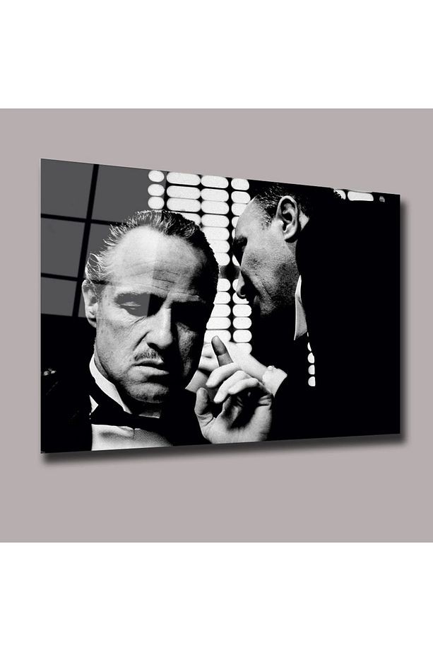 Vito Corleone - The Godfather - Baba Sinema Ve Ünlüler Cam Tablo #PCT0938