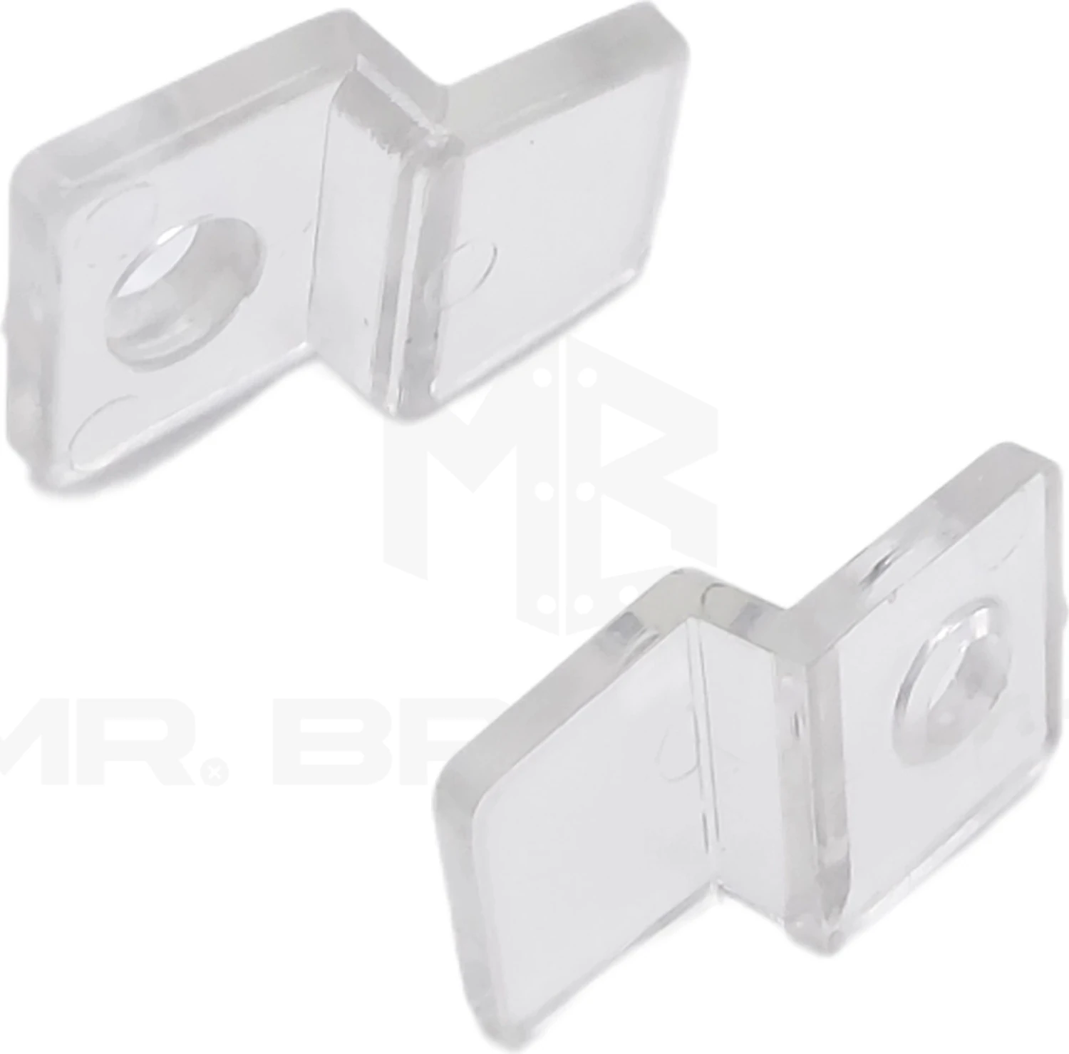 20 Ad. Şeffaf Plastik Ayna Tırnağı - Cam Tutucu Tırnak - Duvara Ayna Sabitleyici Asma Montaj Aparatı