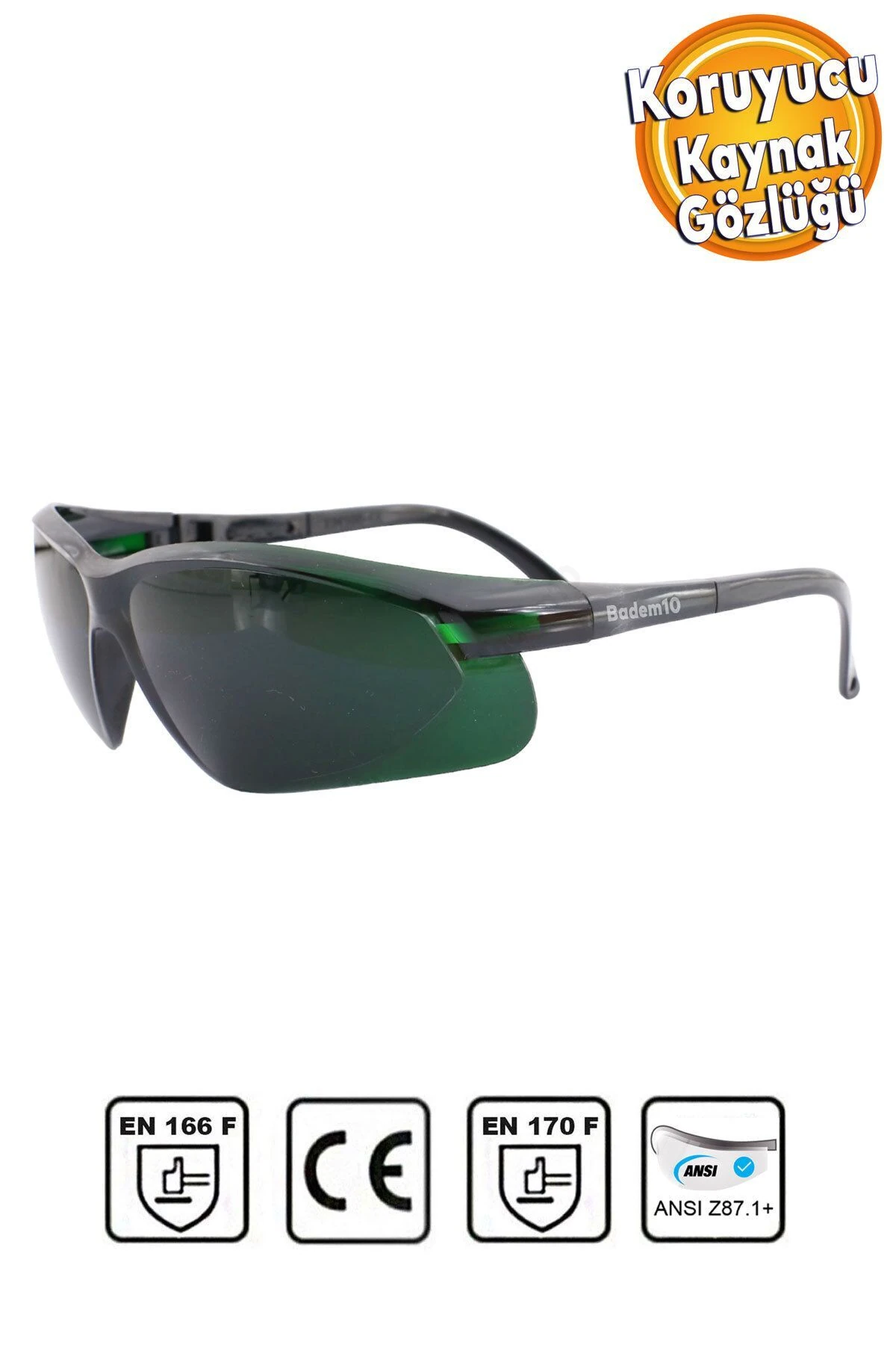 Kaynakçı Gözlüğü Iş Güvenlik Güvenliği Kaynak Gözlüğü Lazer Uv Koruyucu Gözlük S900 Siyah