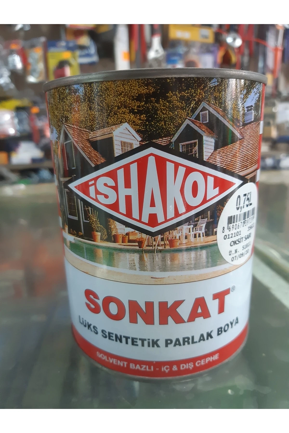 Oksit Sarı Yağlı Boya Metal Ahşap Tahta Boya