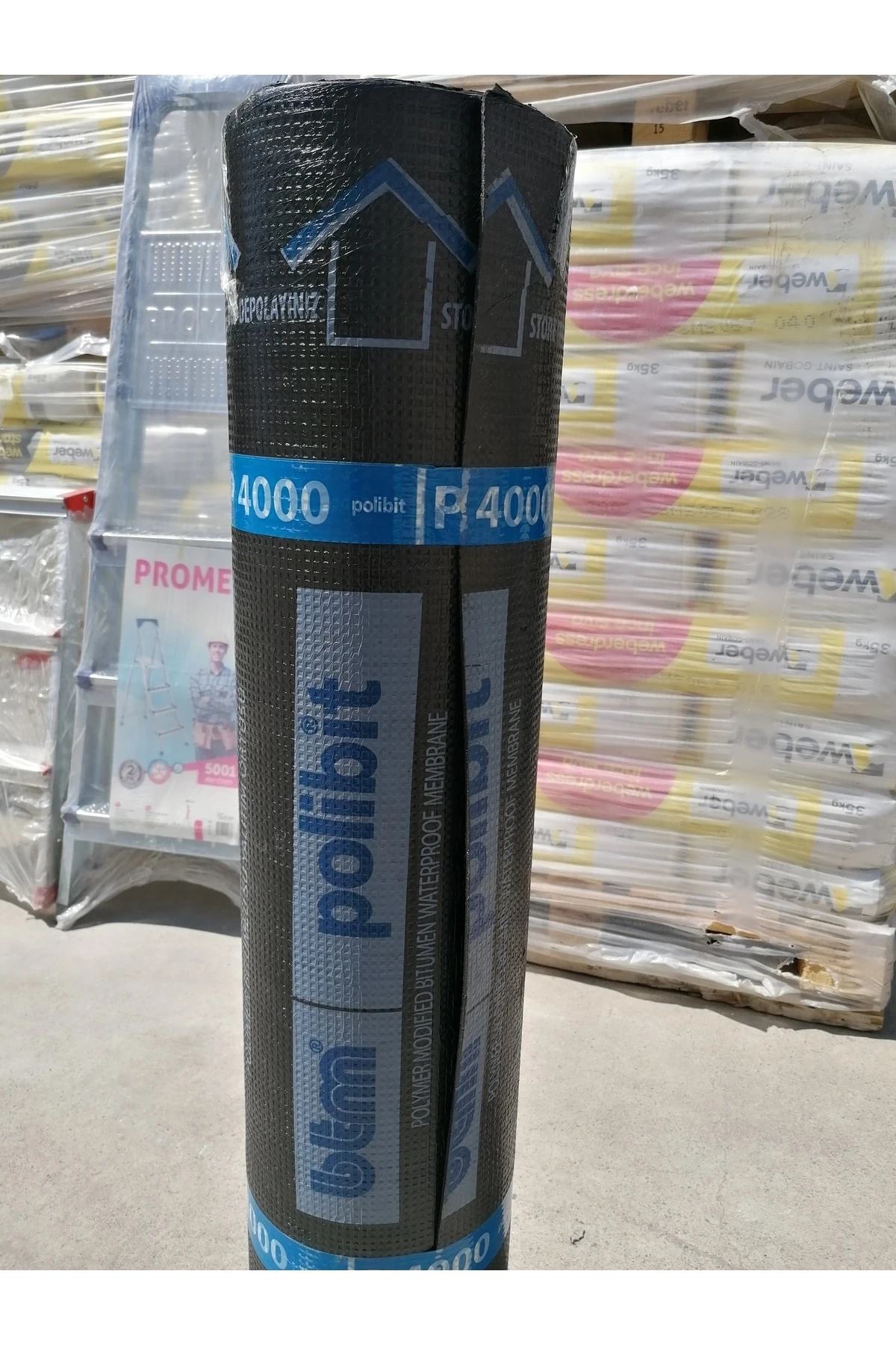 4mm Mebran Polibit P4000 Bitümlü Su Yalıtım Örtüsü