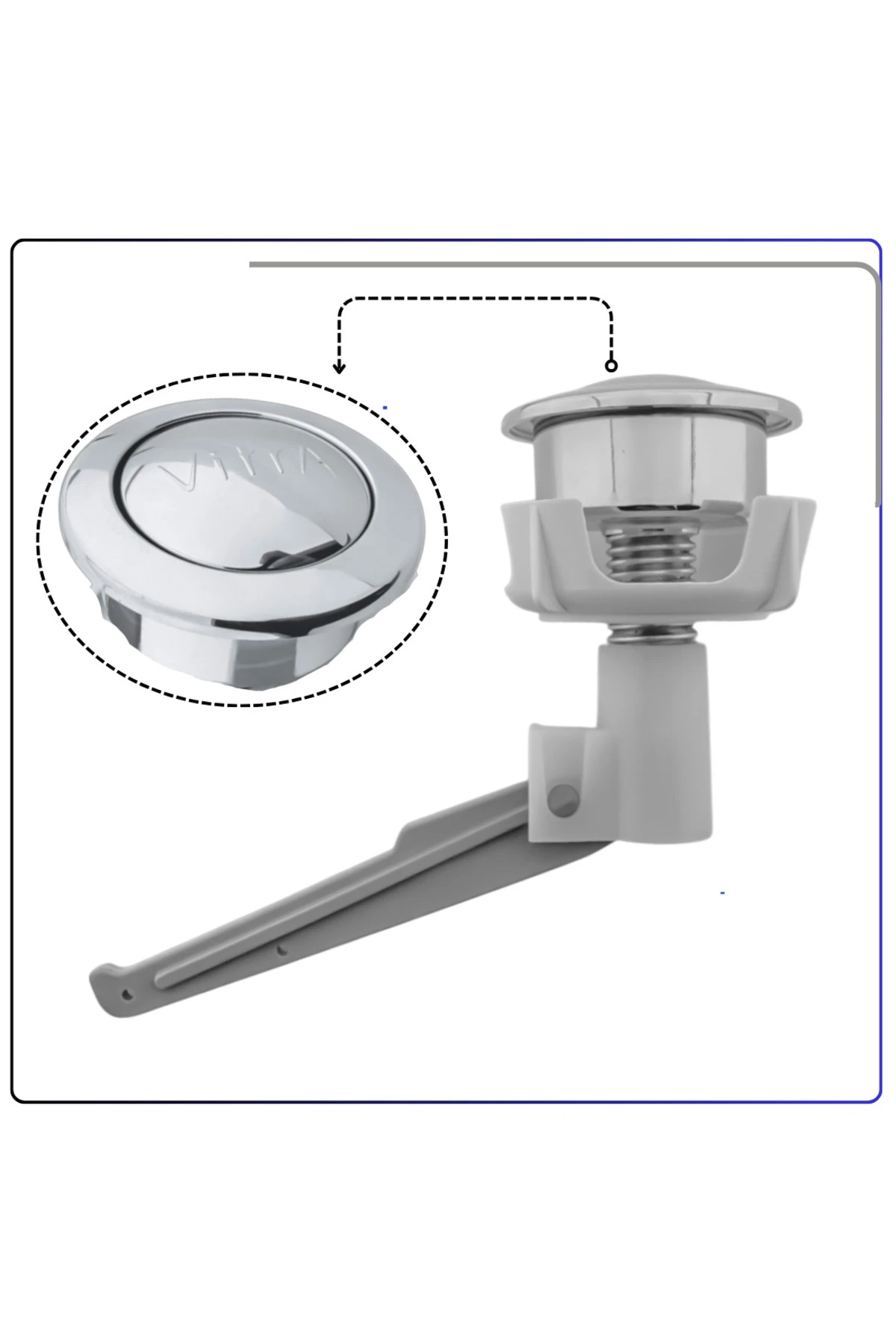 313527YP1TE Tek Basmalı Boşaltma Buton Grubu