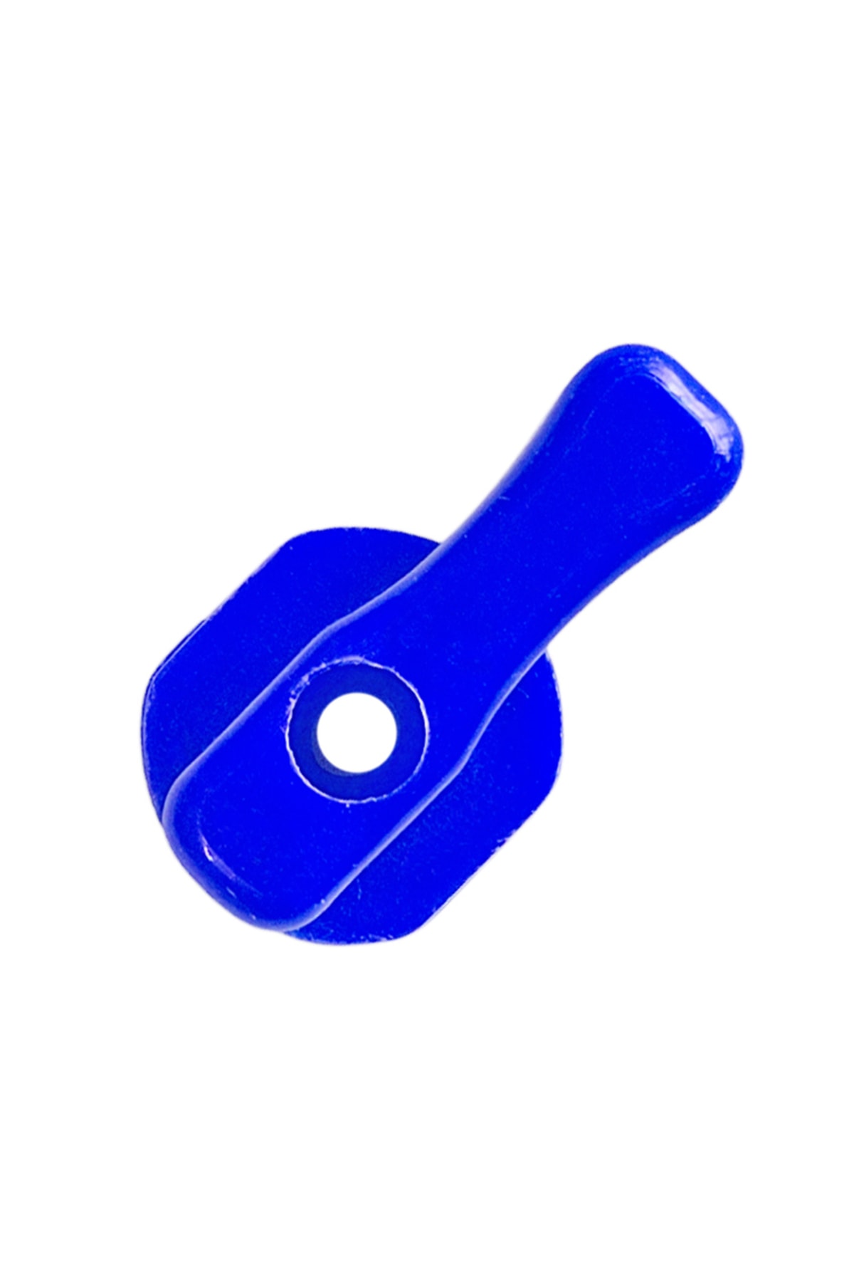 Mavi Plastik Mini Küresel Vana Başlığı Kollektör Kolu Ara Musluk Kelebek Başı -10 Adet