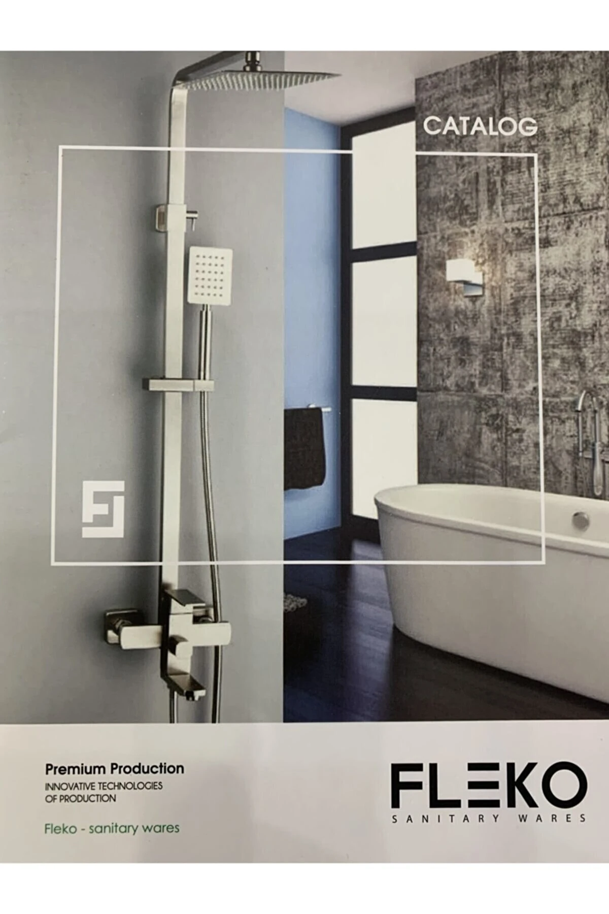 Full Inox Yuvarlak Batarya Duş Seti