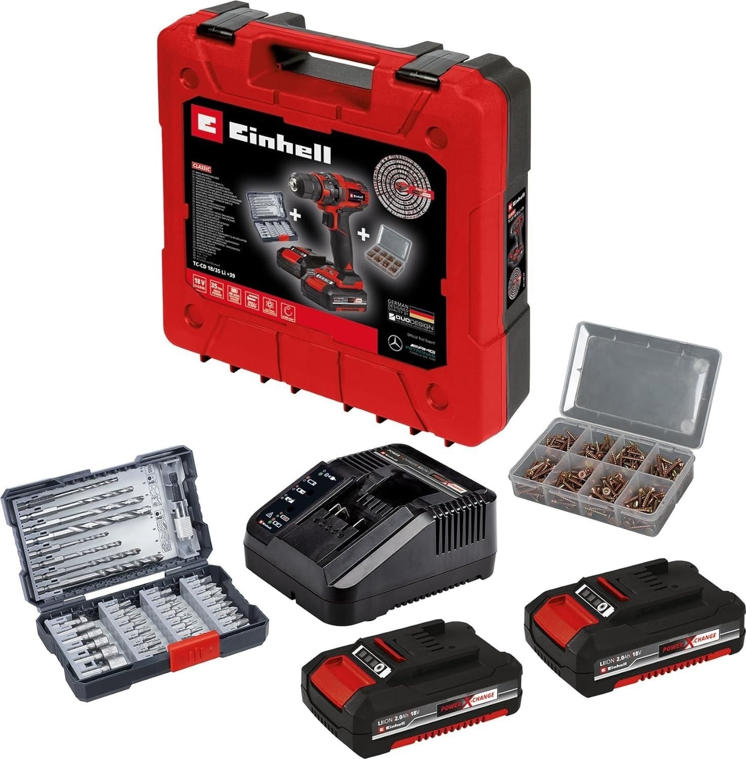 Einhell Tc CD 18/35 Li + 39 (2X2,0AH) Akülü Vidalama