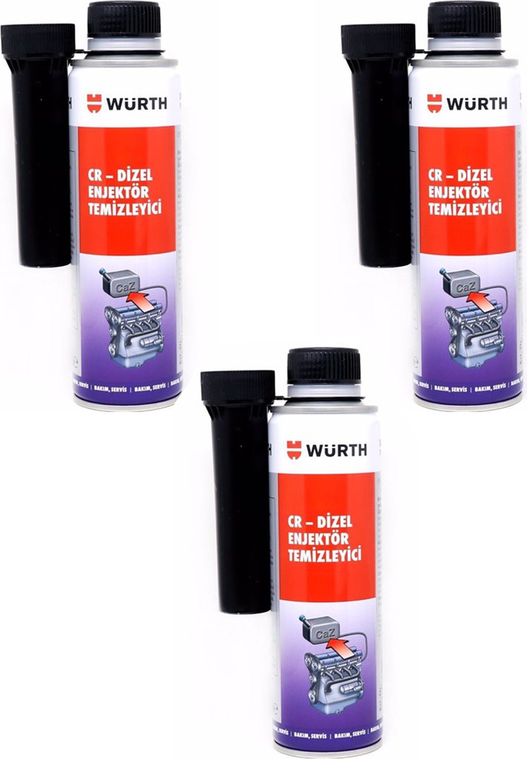 Dizel Enjektör Temizleyici Yakıt Katkısı - 3'lü Paket, 300 ml, Mikro Temizlik ve Korozyon Koruma Özellikli