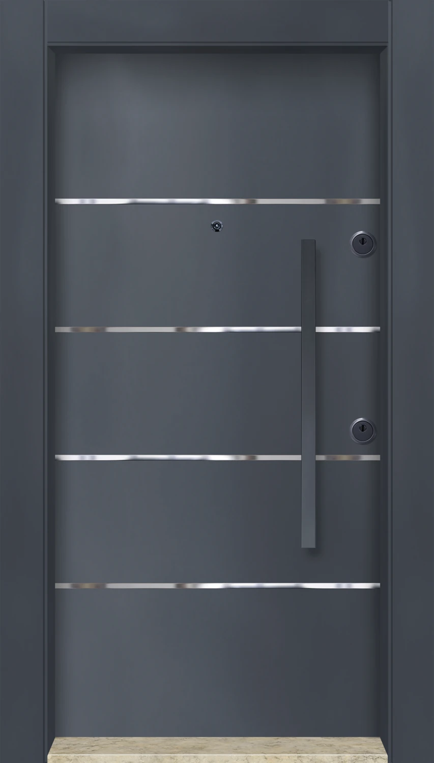 MN-6008 Dış Iklim Kapısı Yağmur'a ve Güneşe Dayanıklı Çelik Kapı