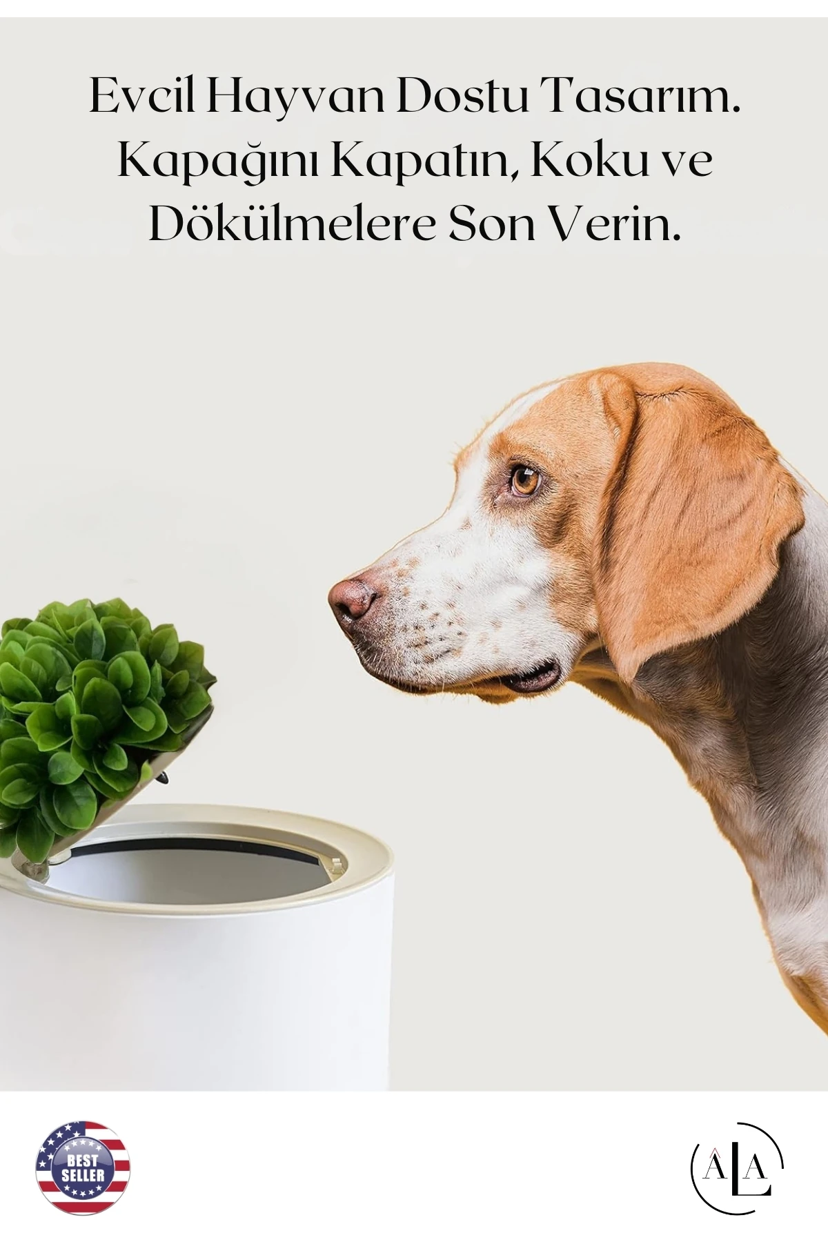 Özel Tasarım Yapay Bitkili Çöp Kovası Çöp Kutusu Banyo Tuvalet Wc Çöp Kovası Kapaklı