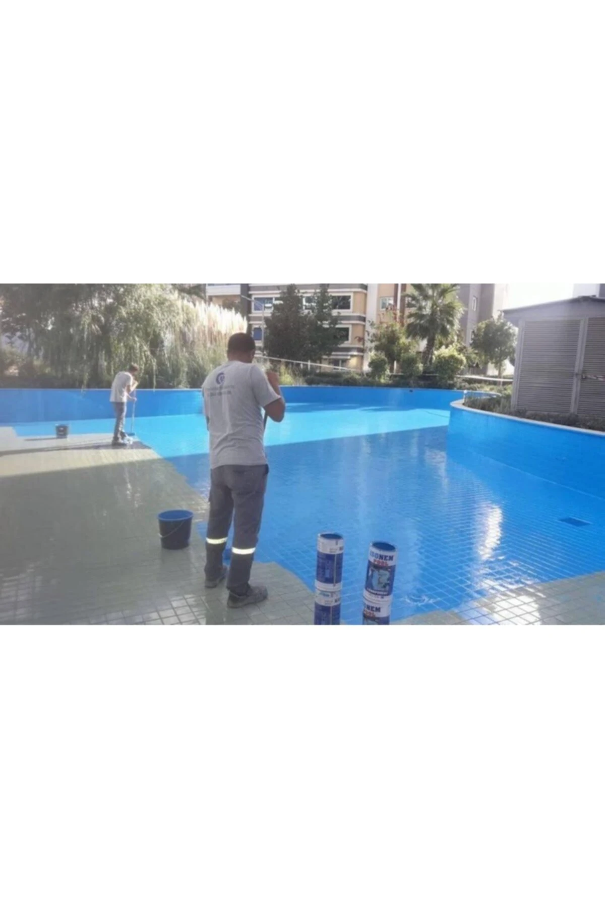 Pool Havuz Boyası 4+0,5 Kg = 4,5 Kg Renk : Mavi Çift Kompenatlı