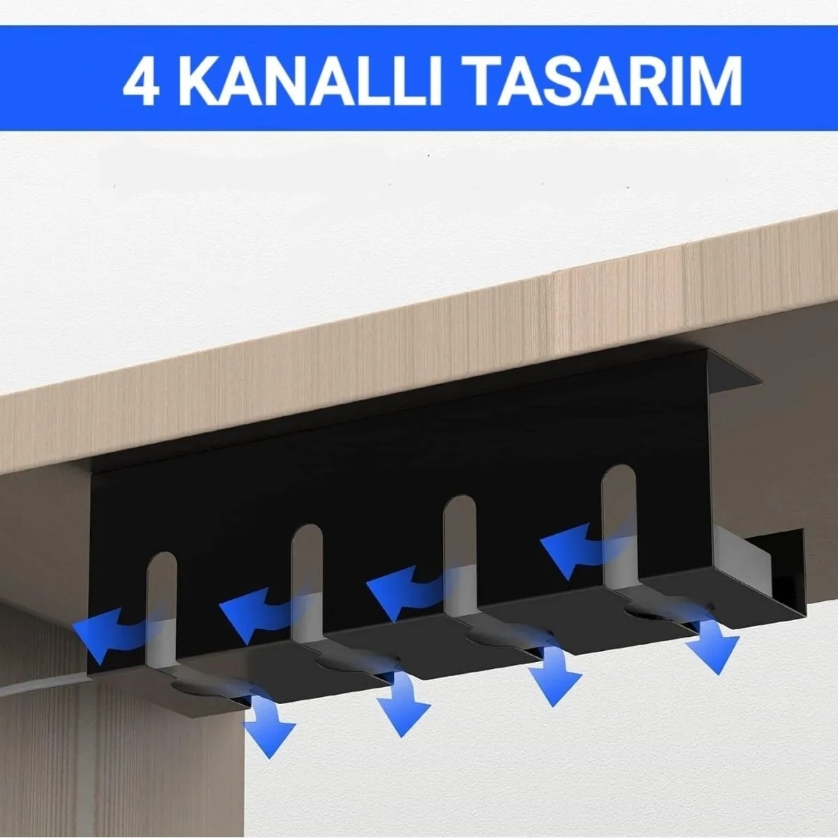 Masa Altı Kablo Toplayıcı Tepsi